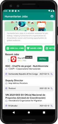 Humanitarian Jobs android App screenshot 2